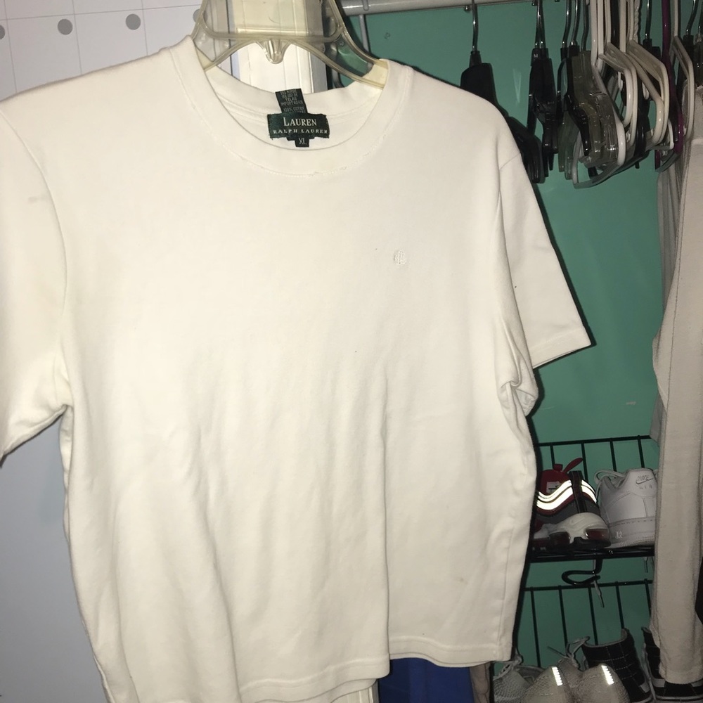 All White Ralph Lauren Shirt
